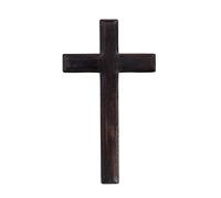 BEIJIALY Ornement Mural en Forme de Croix de Jésus, Décoration Murale Rustique en Bois, Grande Croix Murale en Bois, Croix Murale en Bois Noir de Saint Jésus pour la Décoration de Mariages(Noir)