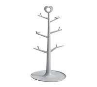 BEIJIALY Porte-tasse à Café, Arbre à Tasse pour Comptoir, Arbre à Tasse à Café avec 6 Crochets, Support à Tasse Simple et Amovible, Support à Bijoux, Support à Tasse, Organisateur de(Gris)