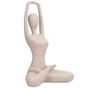 BEIJIALY Statue de Pose de Yoga, Figurines de Femme de Yoga de Méditation, Figurines de Pose de Yoga en Résine de Grès Nordique, Cadeaux de Décoration de Collection pour la Décoration de(BL561)