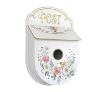 BeiJingYZ Boite aux Lettres Murale Vintage en Fonte, Boite a Lettre Décorative, Boîte de Dépôt avec Joli Motif Floral, 27x12x41 cm