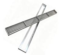 BeiJingYZ Grille Caniveau en Acier Inoxydable, Grille Caniveau Exterieur, Siphon de Sol Métallique pour Allée, Balcon et Gouttière(100x20x3cm/39.4x8x1.2in)