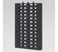 BeiJingYZ Grille Caniveau en Plastique, Grille Caniveau Exterieur Pouvant Être Épissée, Siphon de Sol Carré pour Égouts et Drainage(Gray,25x30x2.5cm/9.8x12x1in)