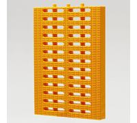BeiJingYZ Grille Caniveau en Plastique, Grille Caniveau Exterieur Pouvant Être Épissée, Siphon de Sol Carré pour Égouts et Drainage(Yellow,25x30x2.5cm/9.8x12x1in)