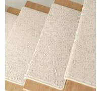 BeiJingYZ Lot de 10 Tapis Escalier, Antiderapant Escalier, Confortables et Doux pour Marches en Bois D'intérieur. Auto-Adhésifs sans Colle et Lavables(24x65 cm/10x26 in)