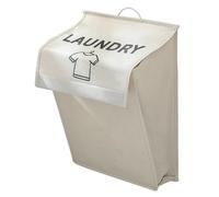 BeiJingYZ Panier à Linge avec Couvercle, Corbeille a Linge Pliable avec Poignées, Laundry Bag Pop-up Indéchirable, Rangement Essentiel pour Les Étudiants en Résidence Universitaire(White,Large)