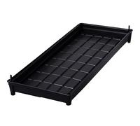 BeiJingYZ Plateau pour Pots de Fleurs en Plastique, Bac de Récupération D'eau, Bac de Vidange, Double Système de Stockage et de Drainage(Black,43x10x3 cm/17x4x1 in)