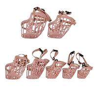 Beikalone Lot de 7 muselières en Plastique pour Chien, Anti-Morsure réglable, Masque de Dressage pour Chien, Cage en Maille, Respirant et Confortable