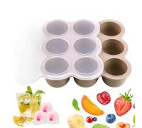 Beikost Moule à glaçons | Récipient de congélation à 9 compartiments pour aliments pour bébé, rangement pour lait maternel, purée, collations de réfrigérateur faites maison