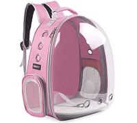 BEIKOTT Sac à Dos de Transport pour Chat, Chien, Sac à Dos à Bulles pour Petits Chats, Chiots, Lapins, approuvé par Les compagnies aériennes, Sac à Dos à Capsule Transparente ventilé pour Voyage,