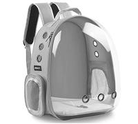 BEIKOTT Sac à Dos de Transport pour Chat, Chien, Sac à Dos à Bulles pour Petits Chats, Chiots, Lapins, approuvé par Les compagnies aériennes, Sac à Dos à Capsule Transparente ventilé pour Voyage,