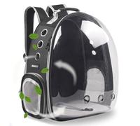 BEIKOTT Sac à Dos de Transport pour Chat, Chien, Sac à Dos à Bulles pour Petits Chats, Chiots, Lapins, approuvé par Les compagnies aériennes, Sac à Dos à Capsule Transparente ventilé pour Voyage,