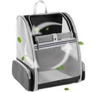 BEIKOTT Sac à Dos Pliable ventilé pour Petits Chats et Chiens avec Sangles de sécurité, Boucles pour Voyage, randonnée et extérieur, Noir