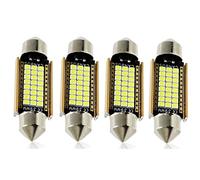 BeiLan 39mm Festoon C5W Ampoules LED 6000K Blanc Canbus extrêmement Lumineux sans Erreur 6411 6413 6423 6461 DE3425 DE3425 Lumières de Porte de Plaque d'immatriculation de dôme intérieur 4pcs