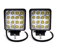 BeiLan Lot de 2 barres lumineuses LED 48 W 12 V/24 V pour voiture, tout-terrain, lampe de travail auxiliaire, étanche, pour camion, tracteur, voiture, VTT