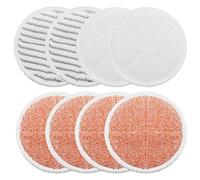 BeiLan Lot de 8 tampons de rechange pour balai vapeur Bissell Spinwave 2039A 2124 : 4 tampons à récurer lourds, 2 tampons souples, 2 tampons à récurer