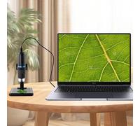 Beileshi Microscope numérique WiFi USB 50X à 1000X sans fil avec support, 8 LED, prend en charge l'application, compatible avec iPhone, iPad, Android, Mac, Windows