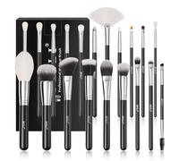 BEILI Pinceaux Maquillage 20PC Kit Pinceau Maquillage Professionnel Poils Chèvre Naturels Synthétiques de Qualité Supérieure pour Fond de Teint,Poudre,Anti-cernes,Ombres à Paupières,Sourcils,Eyeliner