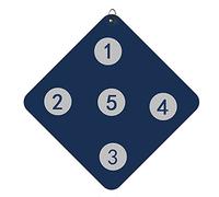 BeiLiHe Cible D'escrime avec Cinq Bullseye - Cible D'épée Auxiliaire Auto-entraînement - Équipement D'escrime Domestique pour Escrimeur Enfant et Adulte (Color : Dark Blue)