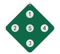 BeiLiHe Cible D'escrime avec Cinq Bullseye - Cible D'épée Auxiliaire Auto-entraînement - Équipement D'escrime Domestique pour Escrimeur Enfant et Adulte (Color : Green)