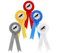 BEIMEIII Lot de 5 nœuds pour tournoi - Pour cheval, tournoi - Pour les événements d'équitation - Multicolore