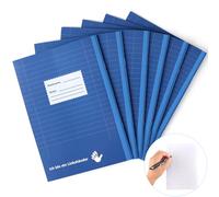 BEIMEIII Lot de 6 bloc-notes A5 lignés pour gauchers - 24 feuilles - Pour gaucher - Format A5 - Ligné - Pour gauchers - Pour étudiants, élèves du primaire