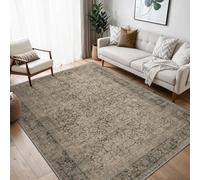 BEIMO Tapis de Salon 300x400CM Oriental - Tapis Vintage à Poils Courts Tapis de Chambre Adulte Dessin Antidérapant Brun