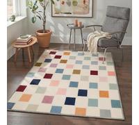BEIMO Tapis Salon 120x170cm Moderne Antiderapant et Durable pour Salon et Chambre Teal Echo