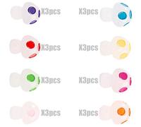 Beimus 24pcs Mushroom Craft Waterproof Resin Miniature Figurine for Aquarium Fishtank Decoration and Creative Homes Decors Fishtank Decorative Accessories