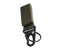 Beimus Anneaux de ceinture en nylon avec boucle pour porte-clés, Vert, One Size