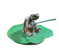 Beimus Artisanale avec Décoration De Feuilles Statue en Résine pour Aquarium Jardin Ou Exposition Intérieure Décoration D'habitat D'aquarium