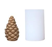 Beimus Artisanat en silicone Pomme de pin sur le thème de Noël pour la décoration de la maison et la création de plâtres Décoration de la