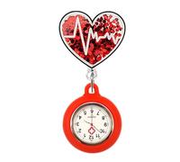 Beimus Badge De Montre D'infirmière À Liquide Réglable avec Clip Poche Fil Métallique Rétractable pour Médecins Et Travailleurs La Santé Badge Travail