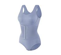 Beimus Body d'entraînement pour femme - Contrôle de l'abdomen - Compression gainante - Mélange de nylon respirant - Sous-vêtements de contrôle de l'abdomen, bleu ciel, M