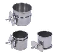 Beimus Bol d'alimentation pour perroquets - Support pour cage - Jouet d'entraînement pour oiseaux - Support de gymnastique - Tasse de nourriture pour perruches