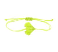 Beimus Bracelets de couple fabriqués à la main en cordon tressé avec breloque en forme de cœur, doux et convivial, bijoux assortis pour couple, One Size, Comme décrit
