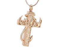 Beimus Broche D'urne Coupée Résistante À L'oxydation avec Compartiment Sécurisé pour Contenir Les Cendres 'Animaux De Compagnie Bijoux Rappel Collier Flexible pour Rappel Cendres 'Animaux