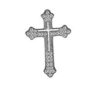 Beimus Broche en forme de croix raffinée pour homme - Accessoire élégant pour les affaires et les formels, 3.5cm, Métal, Ammolite