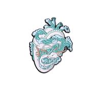 Beimus Broche en forme de cœur de dessin animé en acrylique pour vêtements et vêtements uniques pour adolescents et jeunes
