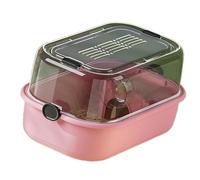 Beimus Cage pour hamster avec dessus ventilé pour petits animaux de compagnie, Guinées, hérissons, cage d'intérieur pour animal domestique avec transparent