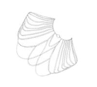 Beimus Chaîne de corps en métal pour homme - Accessoire pour soirée - Avec pompons - Vie nocturne, 81cm, Alliage