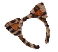 Beimus Cheetah - Bandeau D'oreille De Chat Tacheté Bandeau En Peluche Pour Peau Sensible Décoration Costume Fête Accessoires Coiffure Cerceau D'oreille Chat