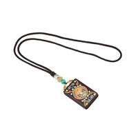 Beimus Collier avec pendentif culturel polyvalent en bois d'ébène et cuivre pour toutes les occasions, taille unique, Comme décrit, Comme décrit.