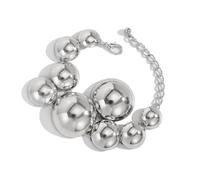 Beimus Collier élégant en métal avec pendentif rond élégant, SizeApprox.467cm/18.12.7inches, Fer