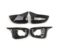 Beimus Couvercle de rechange pour vitre latérale 51168064657, 51168064658 - Construction ABS noire - Fonction pliable - Couvercles latéraux en verre