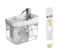 Beimus Distributeur d'eau pour Animaux De Compagnie À Observation Visuelle Structure Réapprovisionnement Automatique Propulsée par USB Ventilateur Silencieux Station 'imbibation Chat Source 'Eau