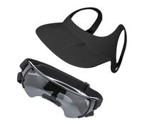 Beimus Ensemble lunettes et chapeau de soleil pour chien - Casque de cyclisme pour animaux de compagnie - Lunettes d'extérieur pour petits médias
