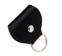 Beimus Étui de rangement léger en cuir synthétique pour médiators de guitare, Noir , 13 cm