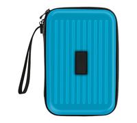 Beimus Étui de transport rigide pour fléchettes à pointe en acier et fléchettes à pointe souple, support de rangement pour fléchettes, Noir , 190*129*47mm