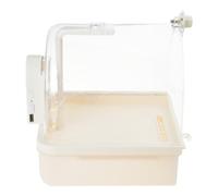 Beimus Fontaine automatique pour animaux domestiques - Baignoire pour oiseaux - Avec cage réglable - Accessoire de bain automatique pour oiseaux