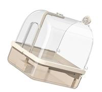 Beimus Fontaine automatique pour animaux domestiques - Baignoire pour oiseaux - Avec cage réglable - Accessoire de bain automatique pour oiseaux